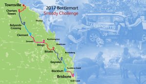 Smiling for Smiddy Townsville Ride Map